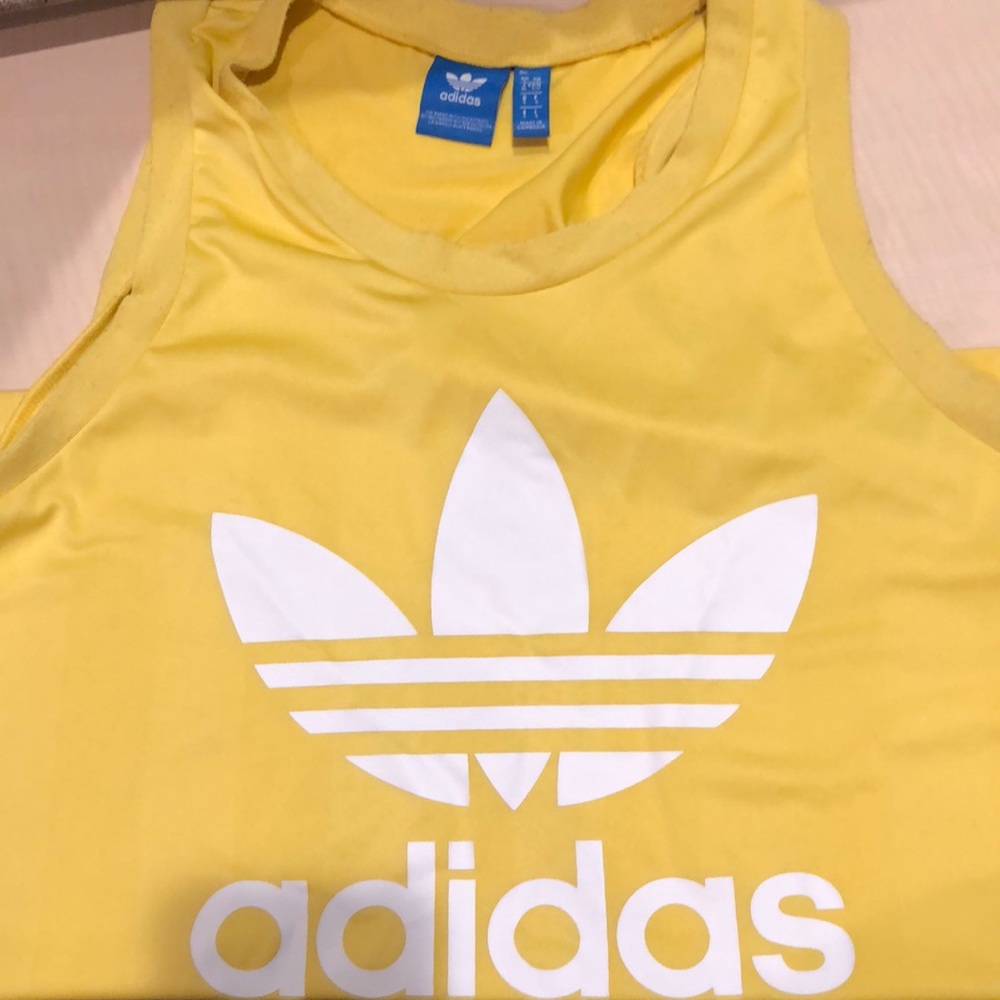 Adidas Yellow Muscle Tank